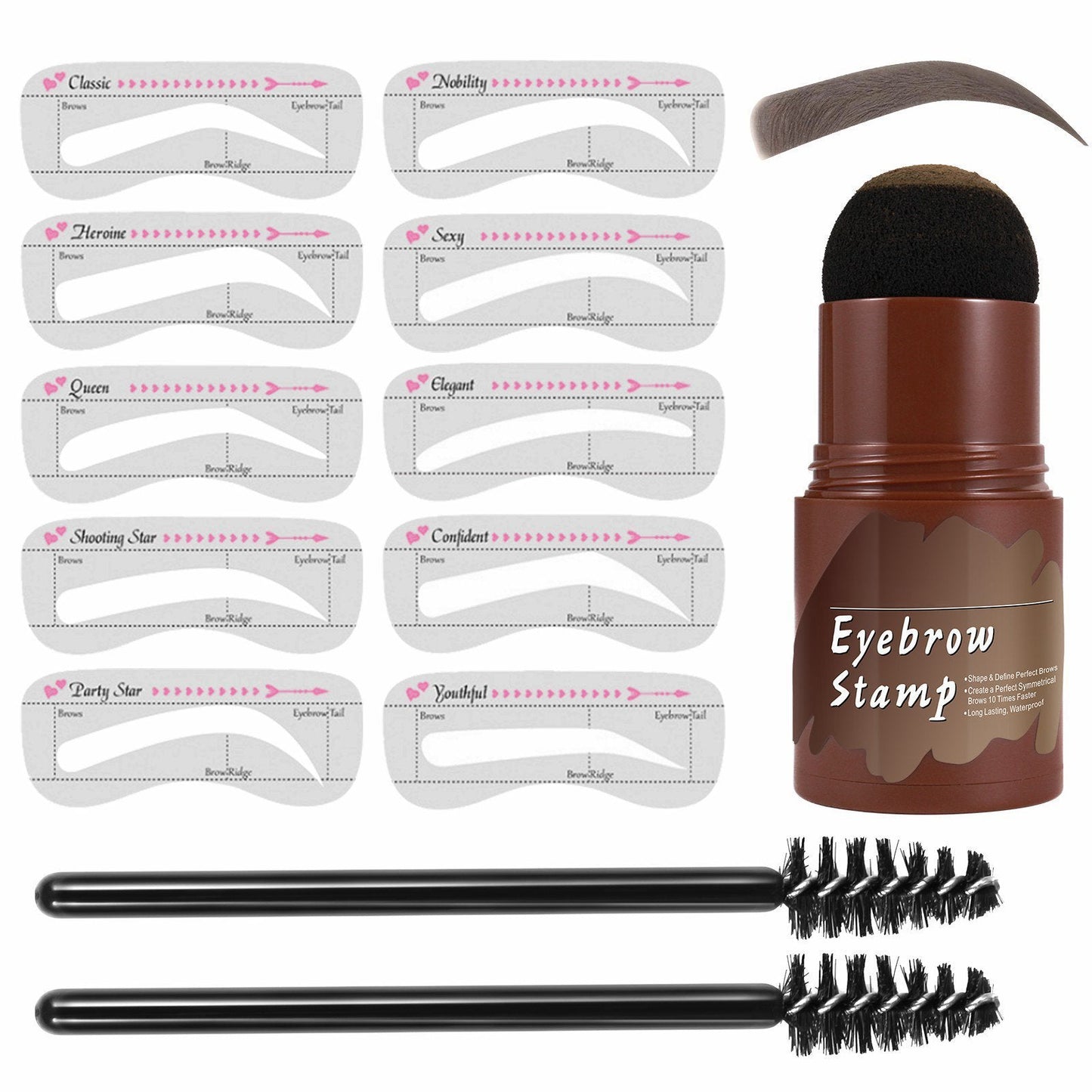 🔥 49% OFF-Perfect Brows Stencil & Stamp Kit