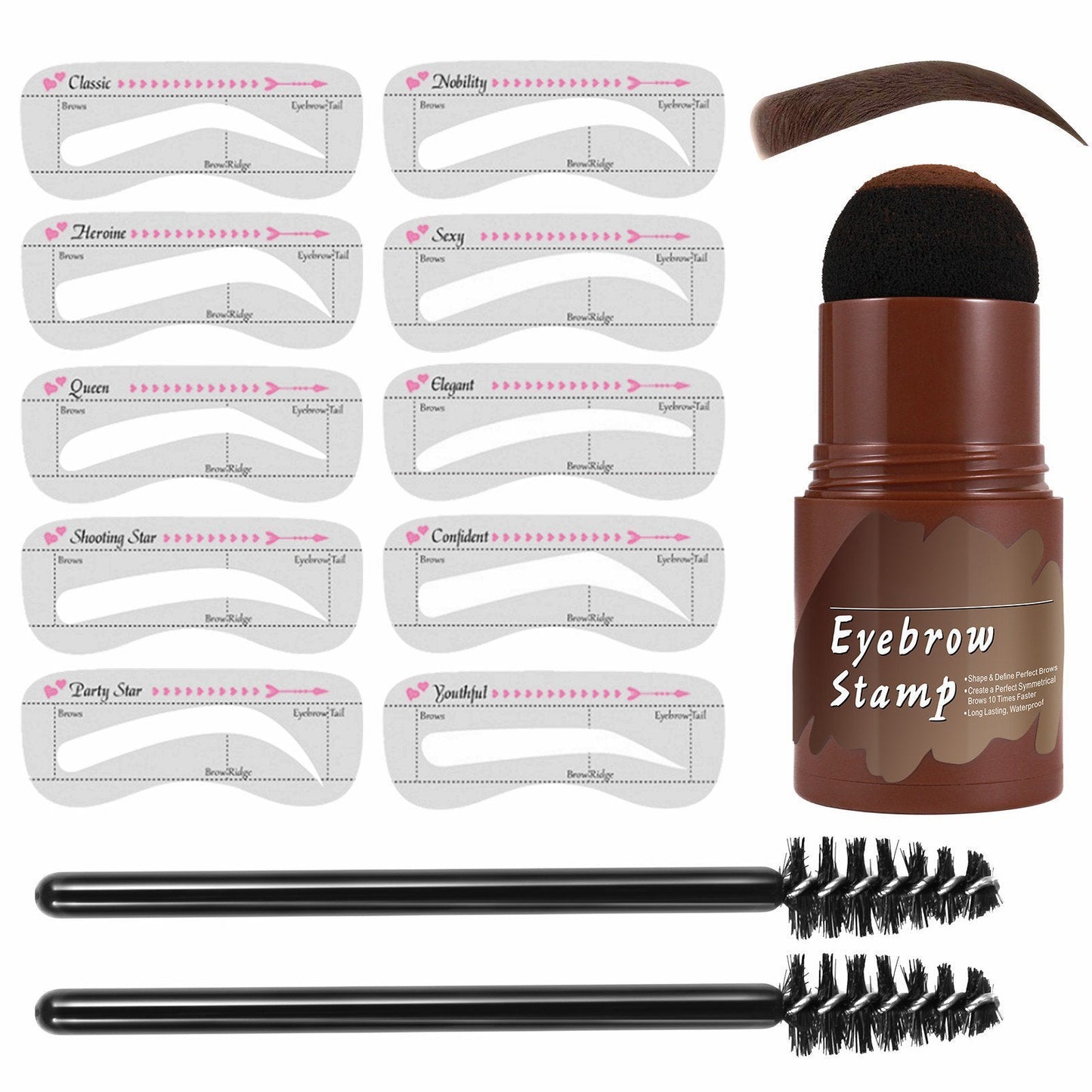 🔥 49% OFF-Perfect Brows Stencil & Stamp Kit
