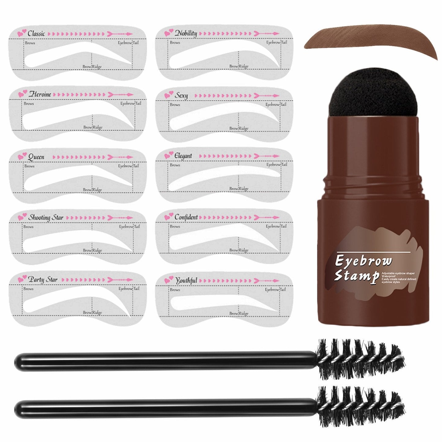 🔥 49% OFF-Perfect Brows Stencil & Stamp Kit