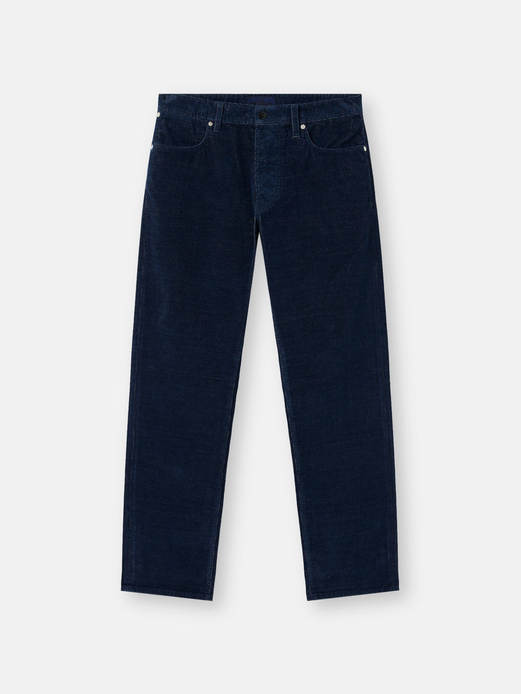 J100005 INDIGO MICRO CORDUROY-RINSED
