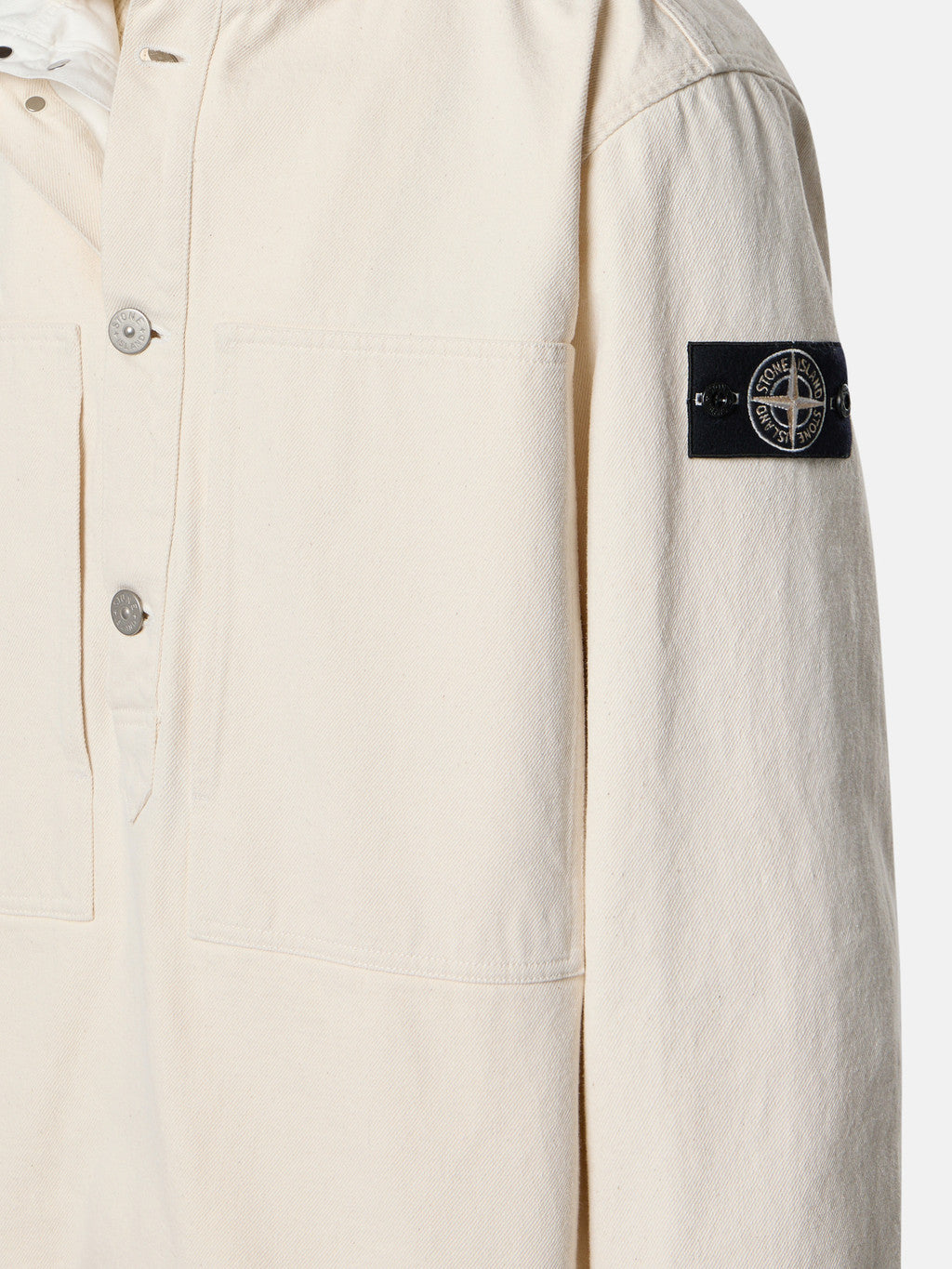 Q100001 NATURAL COTTON GABARDINE_STONE ISLAND RAW BEAUTY