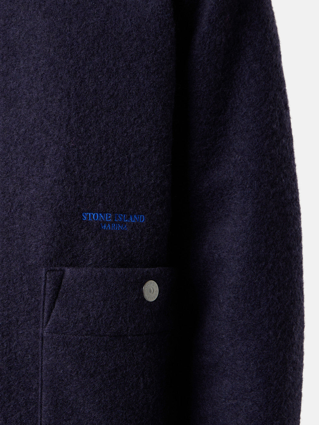 Q100020 FELTED WOOL POLYESTER_STONE ISLAND MARINA