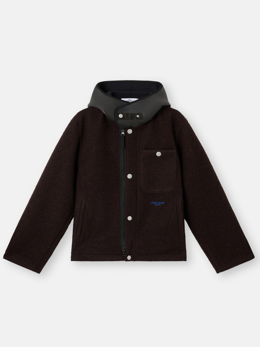 Q100021 FELTED WOOL POLYESTER_STONE ISLAND MARINA