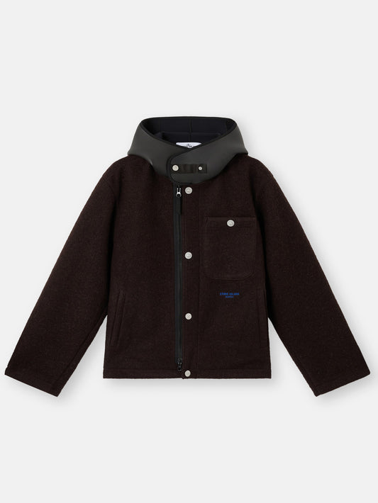 Q100021 FELTED WOOL POLYESTER_STONE ISLAND MARINA